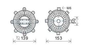 Fan Clutch Fits Mitsubishi L200 L300 L400 1990-On