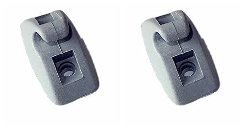 Sun Visor Hooks Clips 2 Pcs Fits VW Golf/Jetta Mk2 1979-1992 VW Passat B2 / B3 / B4 1981-1996 VW Polo/Derby/Vento Mk2 1982-1994 (Grey)