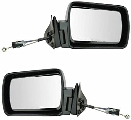 PAIR Manual Side View Door Mirrors Fits Jeep Cherokee Comanche Wagoneer