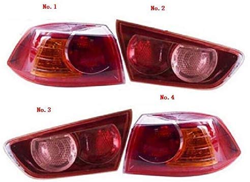 Rear Lamps Tail Lights Fits 2007-2014 Mitsubishi Lancer X Evo (No.1)