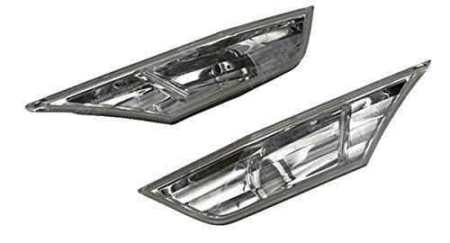 Clear Side Markers Turn Light Lamp Pair Fits 2016-2018 Civic (Without Bulb)